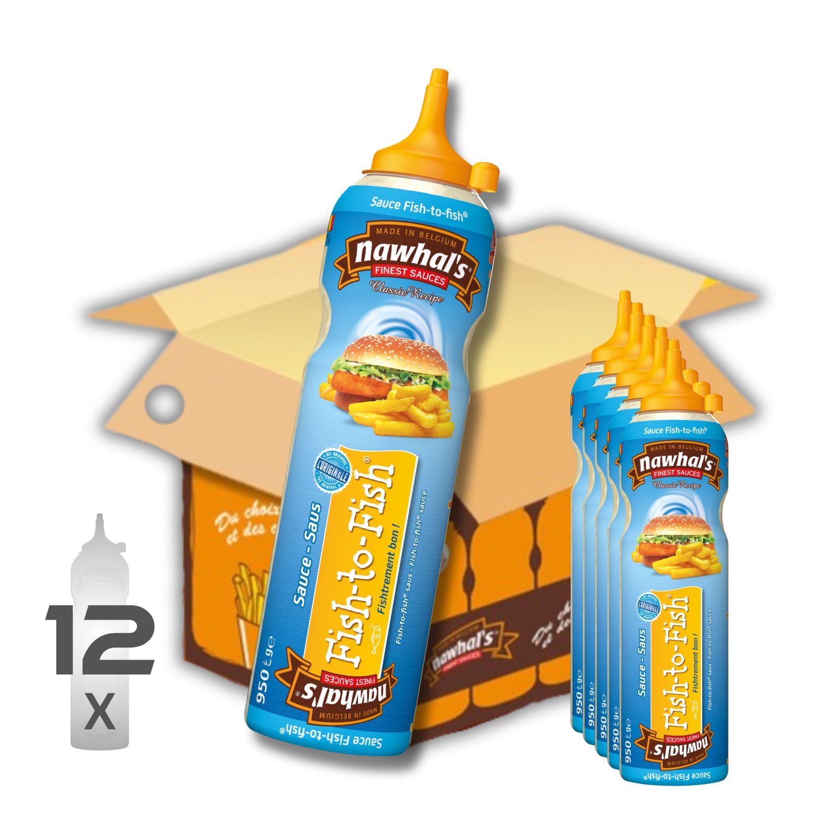 Nawhal's Fish-to-Fish Sauce Karton 12 Flaschen x 950g (inkl. MwSt)