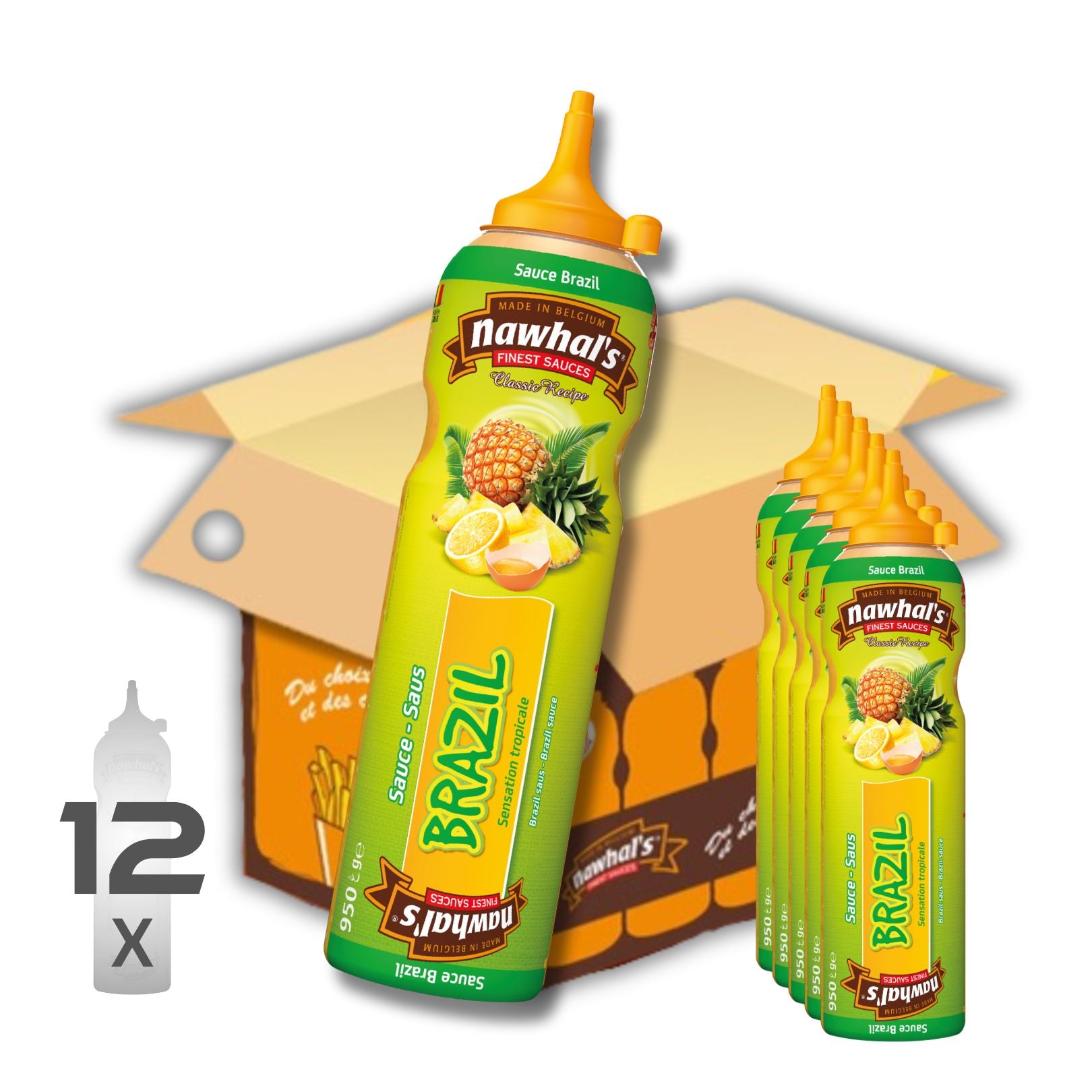 Nawhal's Brazil Sauce Karton 12 Flaschen x 950g (inkl. MwSt)