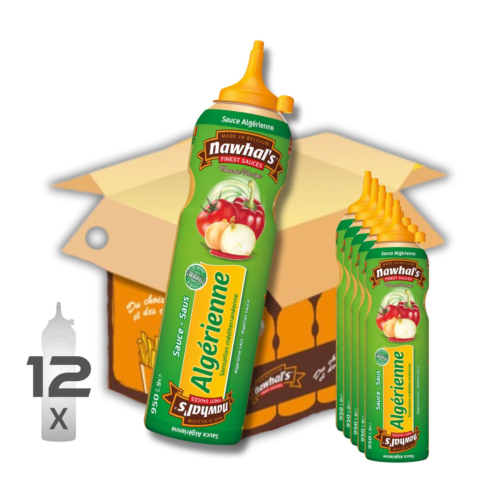 Nawhal's Algerienne Sauce Karton 12 Flaschen x 950g (inkl. MwSt)