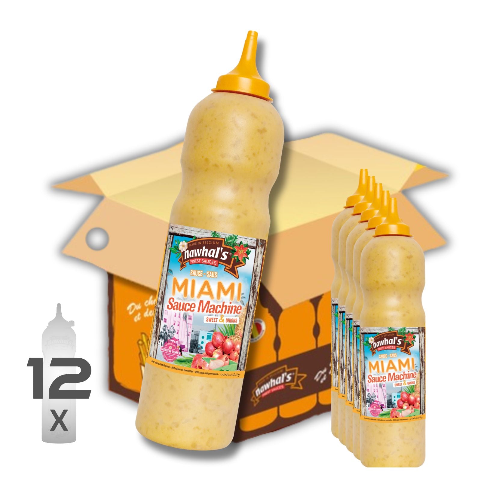 Nawhal's Miami Sauce Karton 12 Flaschen x 1000g (inkl. MwSt)