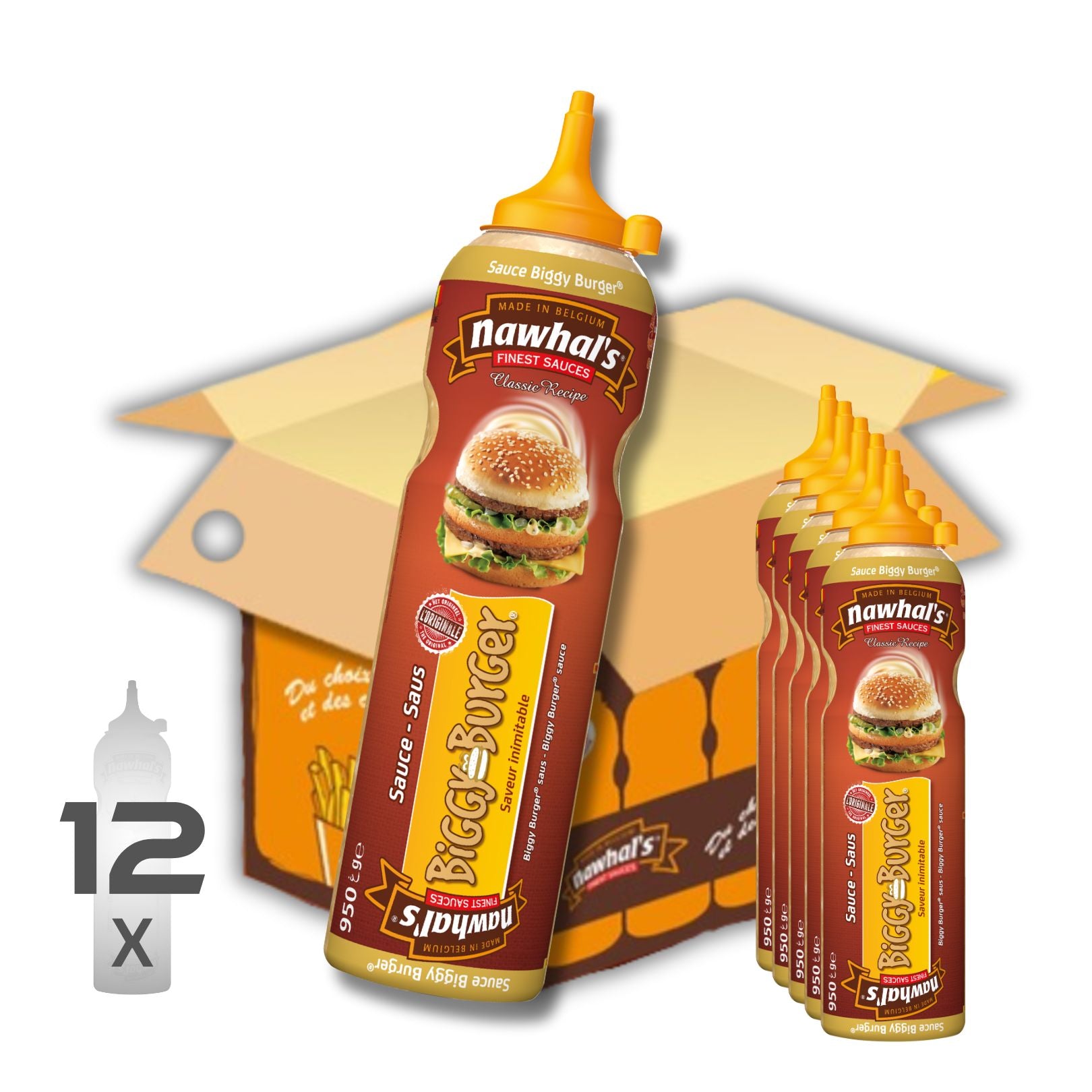 Nawhal's Biggy Burger Karton 12 Flaschen x 950g (inkl. MwSt)